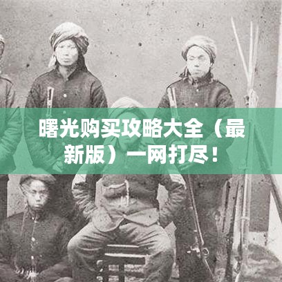 曙光购买攻略大全（最新版）一网打尽！