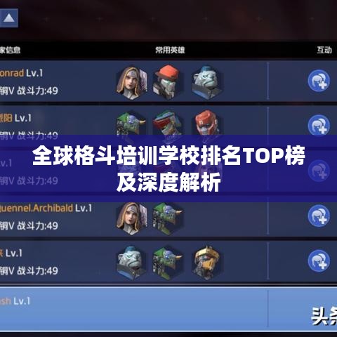 全球格斗培训学校排名TOP榜及深度解析